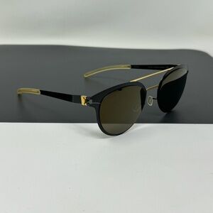 Mykita Decades SUN DASH Sunglasses Patented screwless design HandMade Gold Black